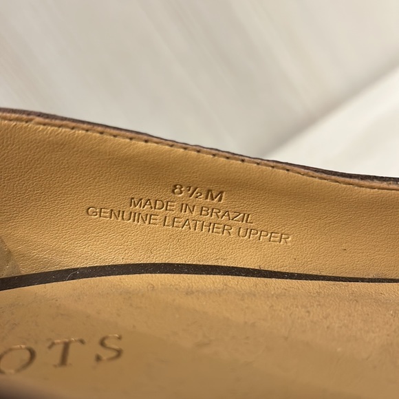 Talbots brand brown leather heels, size 8.5 M - Picture 6 of 7